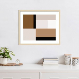 Amanti Art Neutral Centerpoint I by June Erica Vess Wood Framed Wall Art Print - 1 of 4