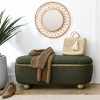 CAVINAS Storage Ottoman Bench, Upholstered Ottoman with Storage and Seating, Entryway Benches, Storage Bench for Foot Rest - 2 of 4