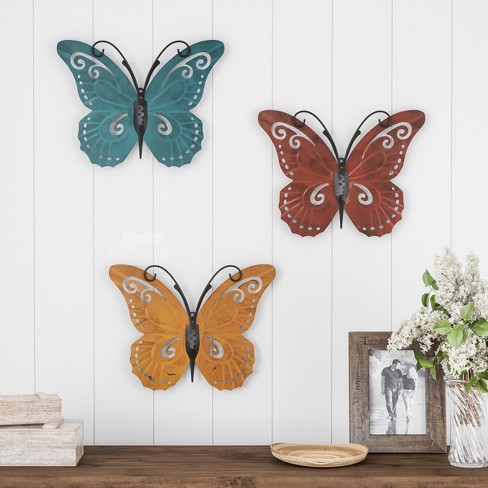 easy white Paper Butterfly wall decoration / Wall decoration ideas (5  minutes craft) 