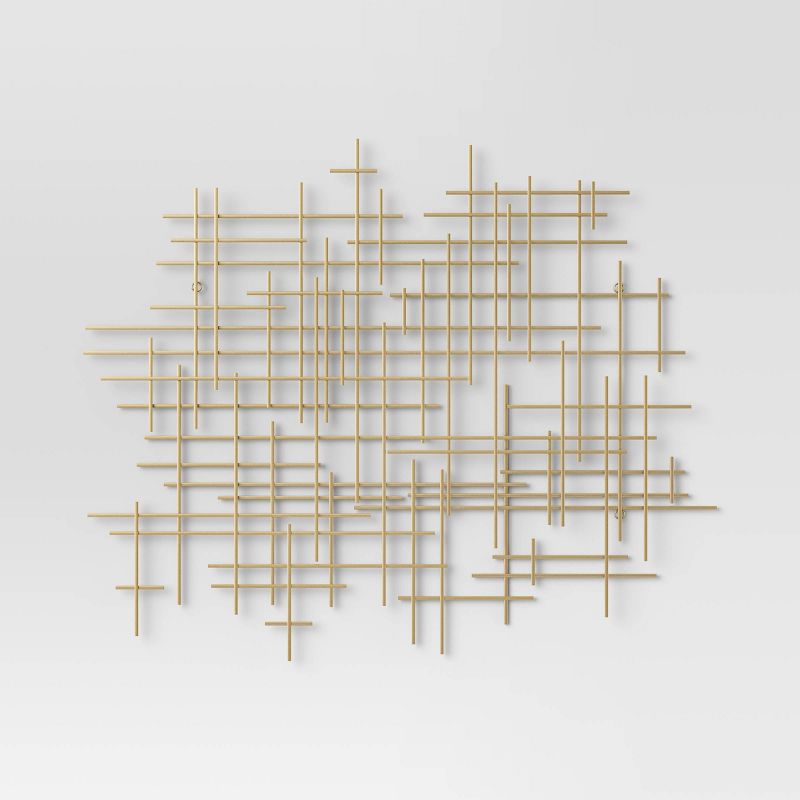 36&#34;x30&#34; Mid-Century Metal Wall D&#233;cor Gold - Project 62&#8482;, 3 of 6