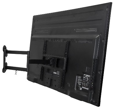 Full Motion Black Steel TV Wall Mount with 24 Inch Extension