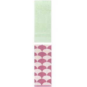 REGALWOVEN Soft Absorbent Bathroom Decorative Hand Towels for Drying 14" x 30"/13" x 29" 2 Pcs - 1 of 4