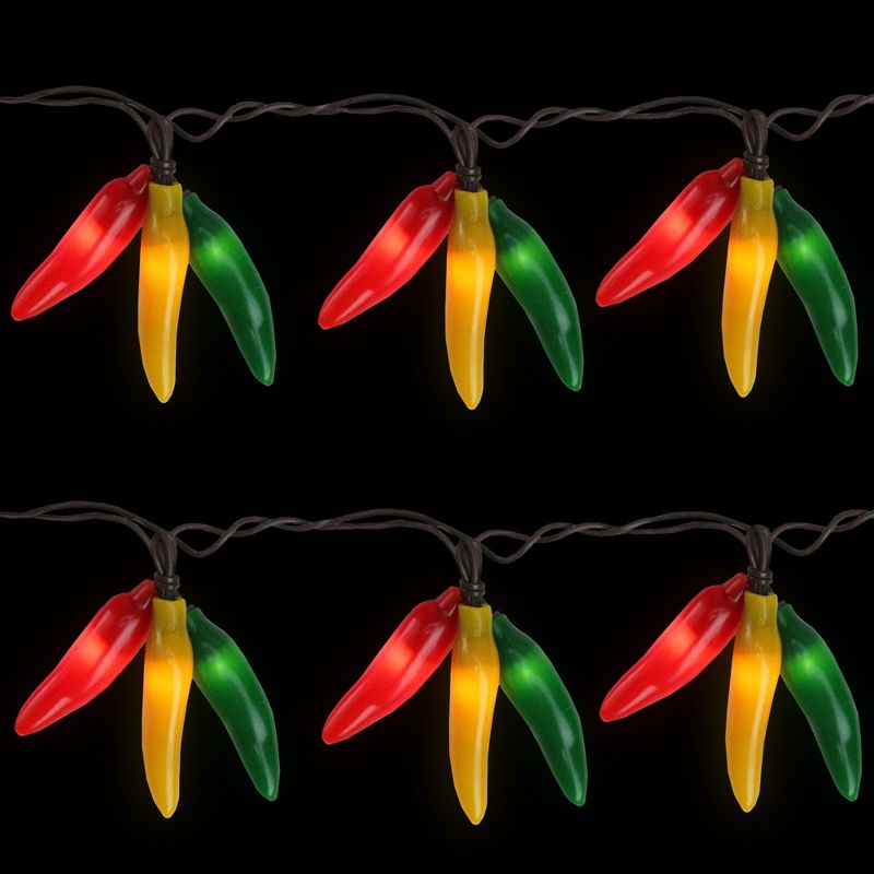 Northlight 36ct Chili Pepper Clustered String Lights - Brown Wire, 3 of 7