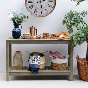 Westlake Patio Console Table - Gray - Cambridge Casual - 1 of 4