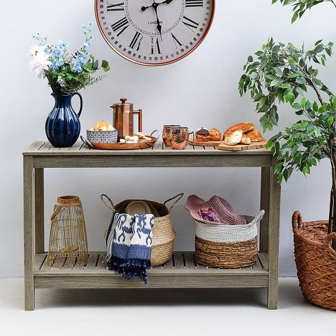 West Elm Inspired Console Table, Real Wood, Entryway Table 