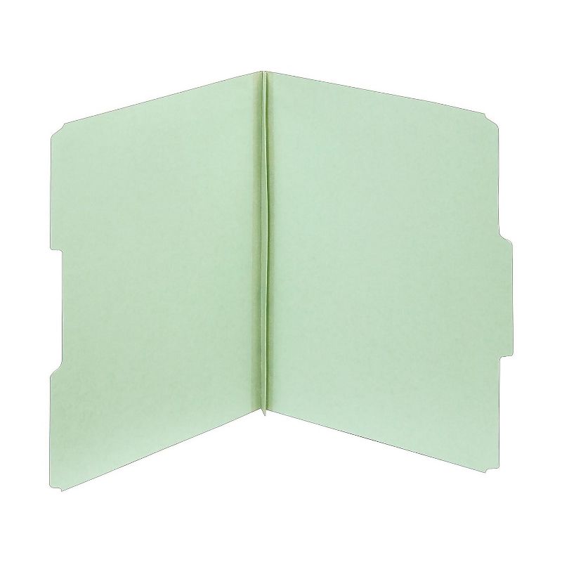 Staples Top Tab Pressboard File Folders Letter Size Light Green 410506, 2 of 7