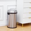 Trash Can, 65 Liter Round Garbage Can, Commercial Grade Stainless Steel Recycling Bin - 2 of 4