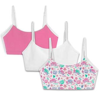  10 Pack Cotton Girls Training Bras - Racerback Crop Cami  Training Bras for Girls Pink/Nude: Clothing, Shoes & Jewelry