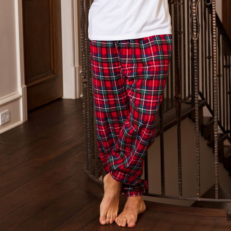 Men's Soft Cotton Flannel Pajama Pants, Joggers, 3 of 6