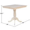 International Concepts 36 - inch x 36 - inch Square Top Pedestal Table - 35.1 - inch H - 2 of 4