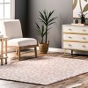 Nuloom Rorie Leopard Print Wool Indoor Area Rug, 9' x 12', Peach - 2 of 4