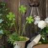 25.5 Inch Shamrock Trio Stake St. Patrick's Day Decorative Garden Stakes - 2 of 3