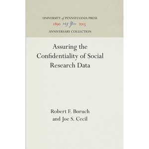 Assuring the Confidentiality of Social Research Data - (Anniversary Collection) by  Robert F Boruch & Joe S Cecil (Hardcover) - 1 of 1