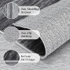 Acekool 4x6 Modern Ombre Washable Rug, Non-Slip Soft Low Pile Area Rug, Non-Shedding Accent Carpet for Living Room, Bedroom, Office, Grey - 3 of 4