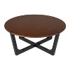 Christopher Knight Home Vandor Modern Acacia Wood 44" Round Coffee Table - 2 of 4