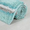 Home Weavers Glamour Collection 100% Polyester Microfiber Bathroom Rug, Non Slip Bath Mat Water Absorbent Soft Microfiber Shaggy Mat Machine Washable - 4 of 4