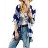 Women's Tie Dye Lace Crochet Back Duster - KORI - 2 of 4