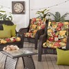 Kensington Garden 2pc 24"x22" Outdoor Seat and Back Chair Cushion Set - 4 of 4