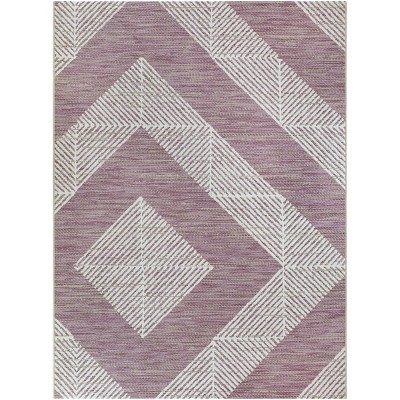 5'x7' Offset Diamond Outdoor Rug Berry - Project 62™