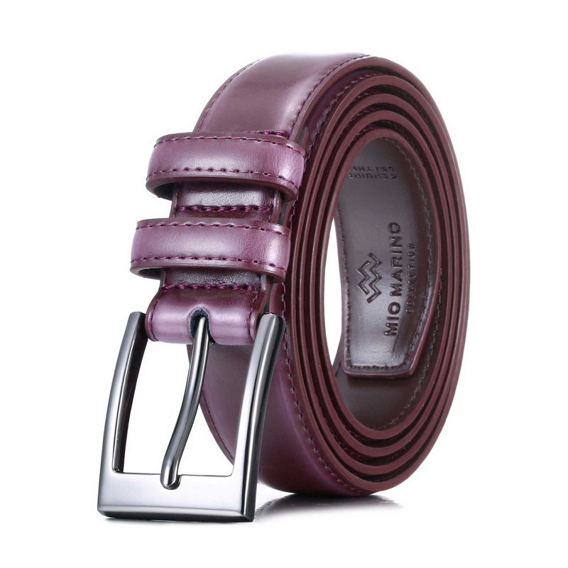Mio Marino Men's Dual Loop Leather Belt, 1 of 6