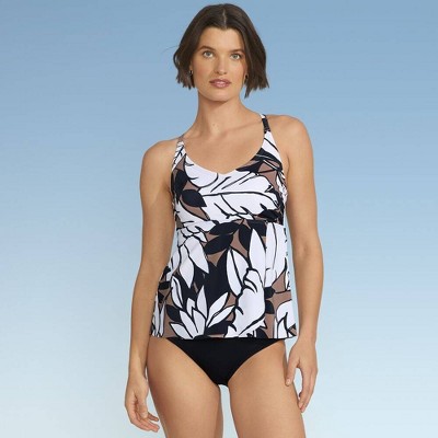 Женская плавательная майка-танкини Lands End Swimwear UPF 50+