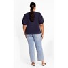 Women's Plus Size Tara Top - navy | CITY CHIC - image 3 of 4