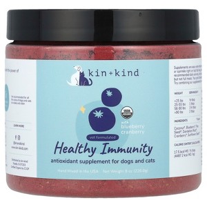 Kin+Kind Healthy Immunity With Blueberry Cranberry, For Dogs and Cats, 8 oz (226.8 g) - 1 of 3