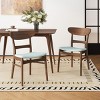 Dining Chairs Set of 2 Mid-Century Upholstered with Rubberwood Legs & Wide Seat for Dining Room or Kitchen-Baofuwish - 2 of 4