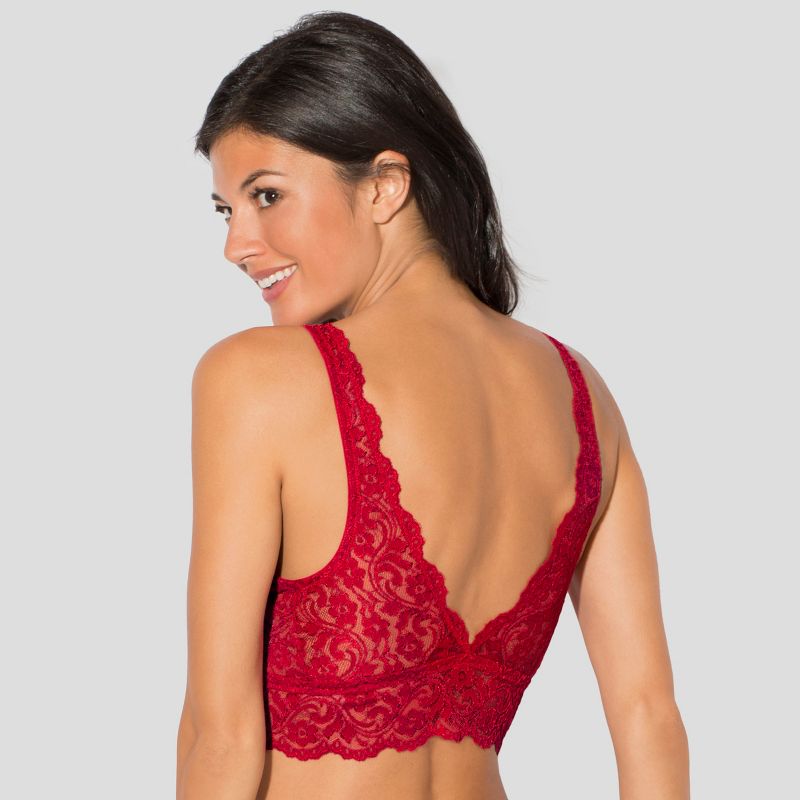 Smart & Sexy Women's Signature Lace Deep V Bralette 2-Pack, 6 of 7
