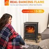 ChicFurnit Indoor Fireplaces 22"Freestanding Fireplace Fireplace Heater with Realistic Flames for Living Room, Black, 17.72"*12.99"*22.05" - 4 of 4
