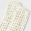 Women's Textured Super Soft Legwarmer Boot Socks - Auden™ Ivory 4-10 - 4 of 4
