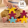 16-Piece Wooden Shape Stacking Toy with Montessori Certification, Learning Activity for Kids Ages 2+ - 3 of 4