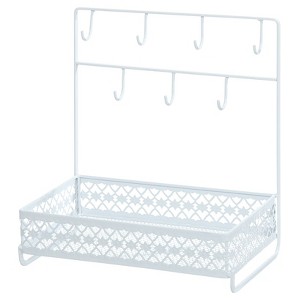 The Lakeside Collection Dresser Top Organizer with Hooks - 1 of 2