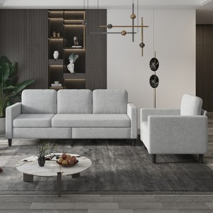Mjkone Sectional Sofa Couches Set for Living Room 3-Seater Sofa&Single Sofa - 1 of 4