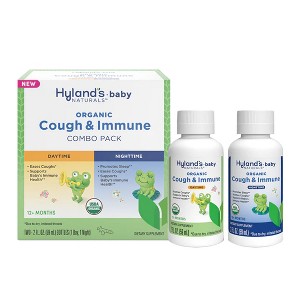 Hyland's Naturals Baby Organic Cough & Immune Day/Night Combo - 4oz - 1 of 4