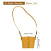 Unique Bargains PU Leather Portable Detachable Strap Water Bottle Carrier Holder 4.5 x 2.6" - 2 of 4