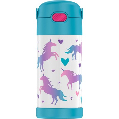 Thermos Unicorn 12oz FUNtainer Water Bottle with Bail Handle - Blue