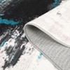 Nasitip Abstract Area Rug, Machine Washable Non-Slip Accent Carpet, Contemporary Art Ink Texture Rug - 2 of 4