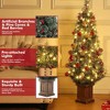Homhougo 4.5ft Artificial Tabletop Christmas Tree with Berry Clusters & Green Pot, Ideal for Porch or Entryway Décor - 3 of 4