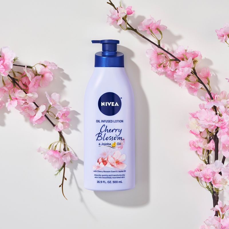 Nivea Oil Infused Body Lotion with Cherry Blossom and Jojoba Oil - 16.9 fl oz, 5 of 12