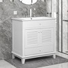 TiramisuBest 30" Bathroom Vanity with Sink, Modular Sectional Sofa with Storage, Sideboard Buffet Style Design for Living Room - 3 of 4