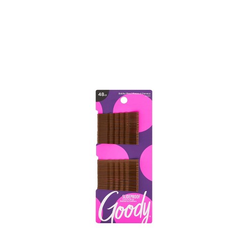 Goody Ouchless Bobby Pins, Brown - 48 pins