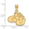 Black Bow Jewelry 10k Yellow Gold Gonzaga Bulldogs NCAA Medium Pendant - 2 of 3