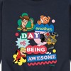 Men's - Disney - Another Day Of Being Awesome Graphic Fleece Sweatshirt - 2 of 4