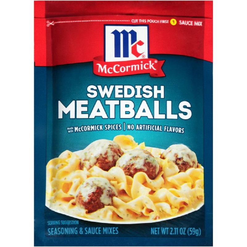 McCormick Swedish Meatballs Seasoning &#38; Sauce Mixes - 2.11oz, 1 of 5