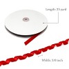 Wrapables 3/8 Inch Velvet Ribbon for Gift Wrapping, Wedding Decorations, Hair Bows, Crafting (25 Yards), Red - 2 of 4