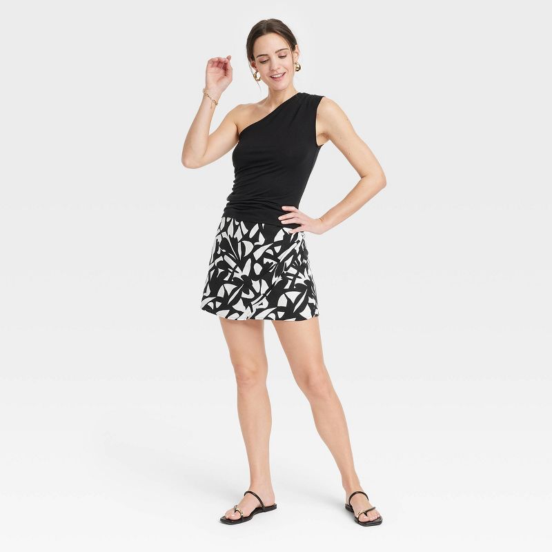 Women's Linen Mini Skort - A New Day™, 3 of 10
