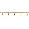 Guili Sparkling Gold or Multicolored Kids/Teens Bracelet with Cubic Zirconia Charms – A Stylish and Fun Jewelry Piece - 3 of 3