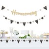 Big Dot of Happiness Hoco Dance - Homecoming Letter Banner Decoration - 36 Banner Cutouts and No-Mess Real Gold Glitter Homecoming Banner Letters - 2 of 4