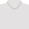 Black Bow Jewelry 1.9mm 14k Yellow Gold Diamond Cut Singapore Chain Necklace - 2 of 4